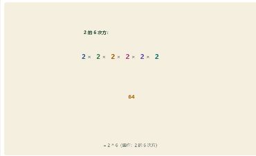 「乘方与科学计数法」模拟器画面